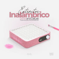 Extractor para manicura marca SML, Aspirador de polvo de uñas profesional inalambrico 60W