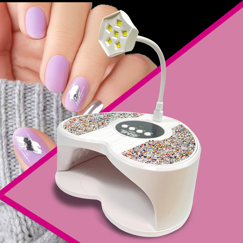 Lámpara UV 288W para secado de uñas 2 en 1, Incluye lampara Soft Gel o Press ON
