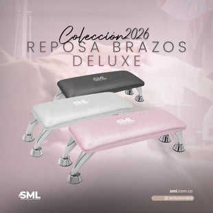 Reposa Brazos para Manicura, soporte de manos para Uñas con acabado Plastificado Brillante, escarchado